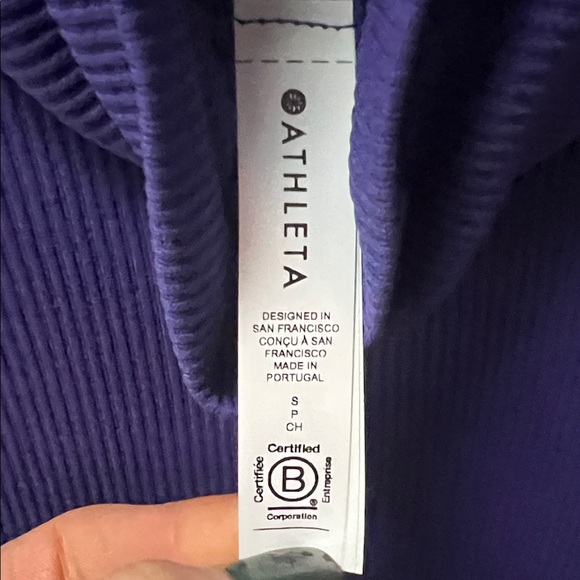 ATHLETA Flurry Blizzard Rib Turtleneck in Purple - Picture 10 of 15